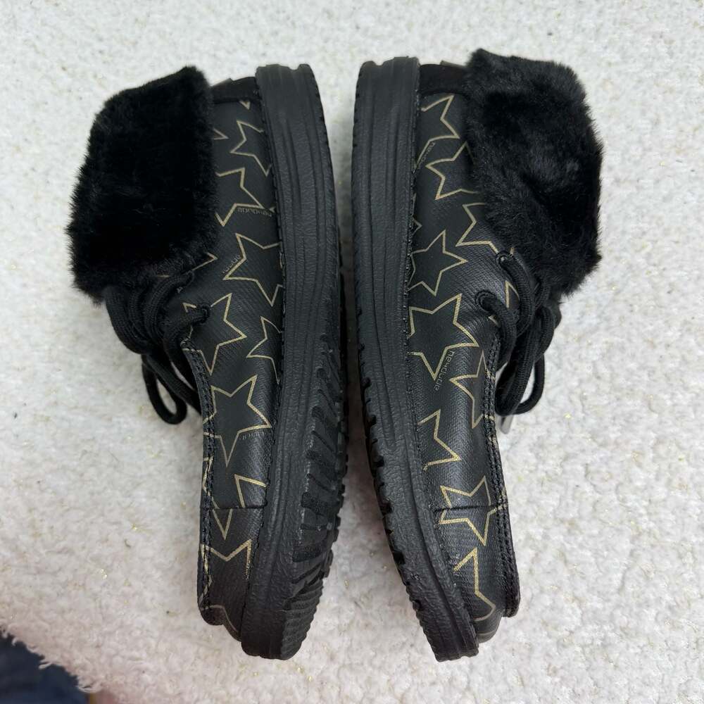 Hey Dude Women's Britt Starry Black Faux Fur Lined Bootie Size 7 EUC Like New - Picture 4 of 9